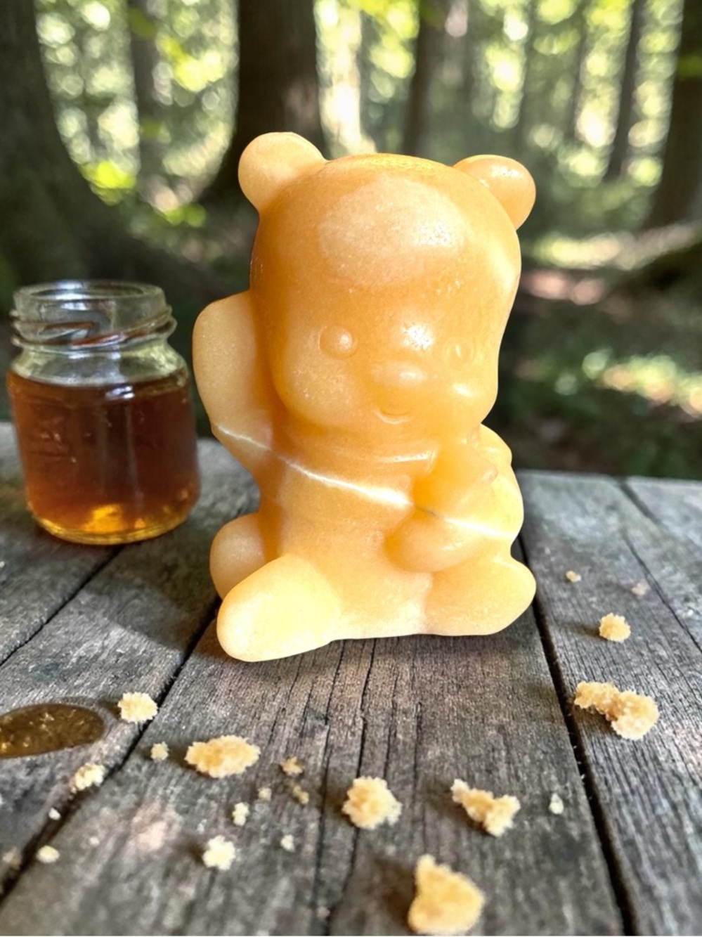 Honey Calcite Pooh Bear